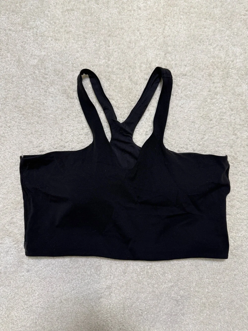 Lululemon Bend This V and Racer Sports Bra *Light Support, A-C Cups Black L/XL